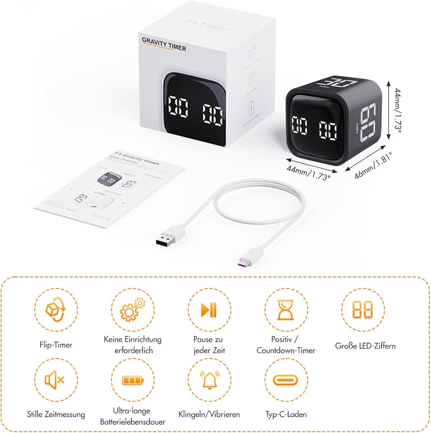 SmartFlip Timer – The Gravity-Controlled Productivity Cube
